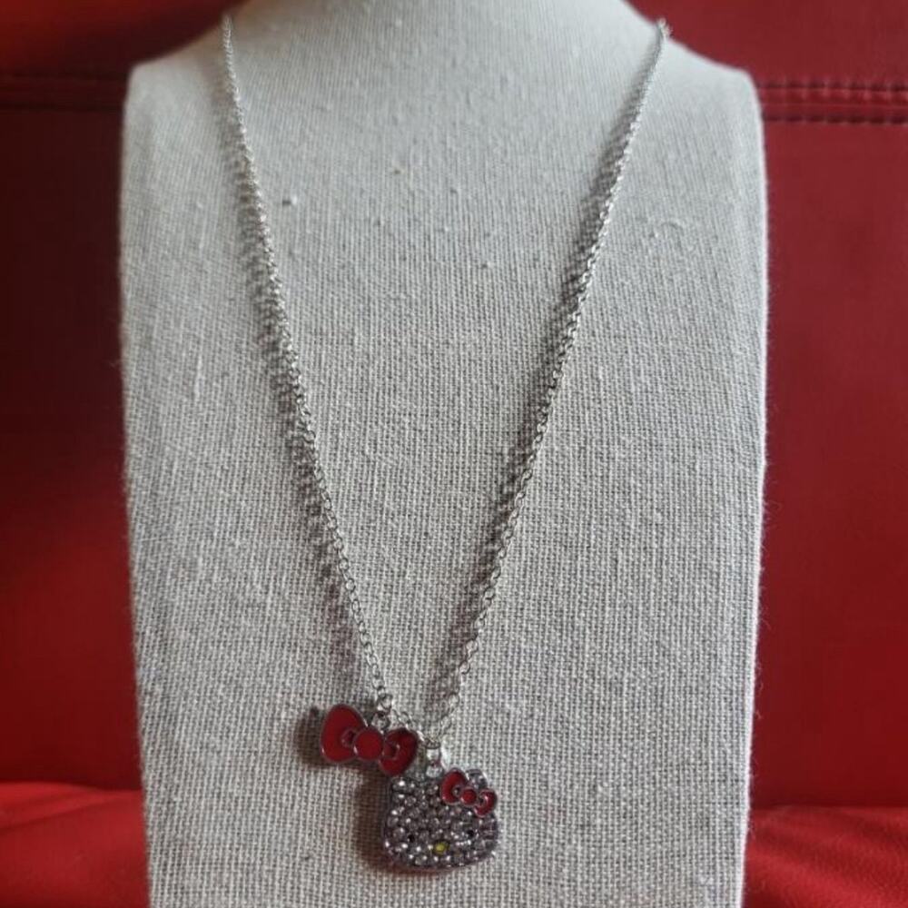 Hello Kitty necklace rhinestone‎
